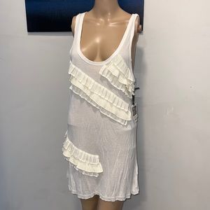 RUFFLE  layers tank top Size XL